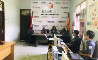 Bawaslu Kabupaten Tambrauw mendapatkan Kunjungan Kerja Bawaslu Provinsi