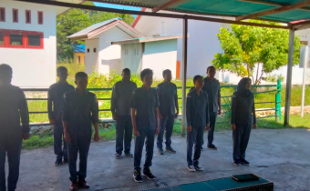 BAWASLU TAMBRAUW MENGGELAR APEL SIAGA PENGAWASAN PEMILU 2024