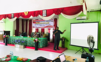 BAWASLU KABUPATEN TAMBRAUW JADI NARASUMBER SOSIALIASI TAHAPAN PEMILU TAHUN 2024